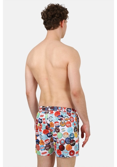 John Frank Deniz Şortu All Over Cepli Mayo Short Erkek Mayo Short Jfsssw37beercap Beyaz-orange