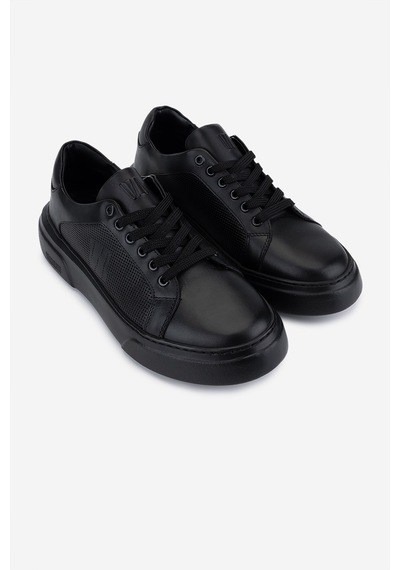 Valmenti Erkek Hakiki Deri Siyah Sneakers & Spor Ayakkabı 1163 2027 Erk Ayk Sk25-26 Sıyah Dr Siyah