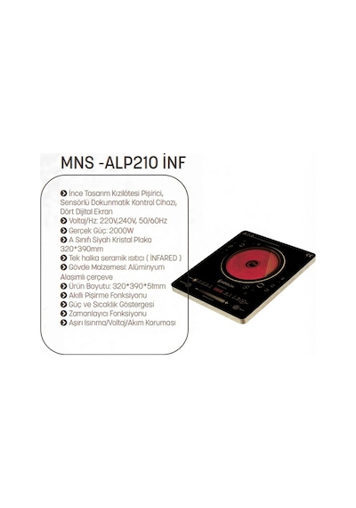 Minisan MNS-ALP210 INF Yeni Nesil Ocak