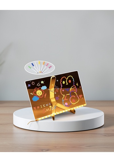 Led Aydınlatmalı Mesaj Tahtası 30x20 Cm Neon Etkili Yazılar İçin