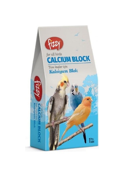 Fizzy Kuşlar için Kalsiyum Blok Gaga Taşı 1 Adet