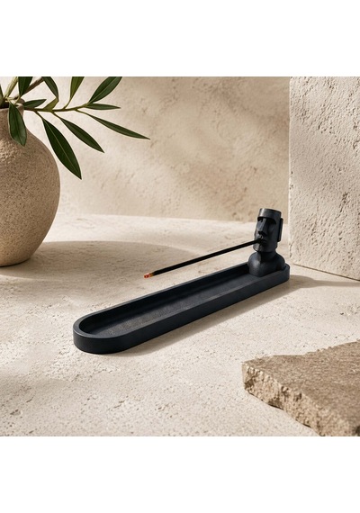 Fibrika Store Mystic Guard V2: Modern Antik Formlu Dekoratif Tütsülük Siyah