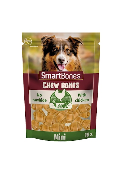 Chicken Mini Küçük Boy Tavuklu Kemik 18'li, 228 Gr Köpek Ödülü