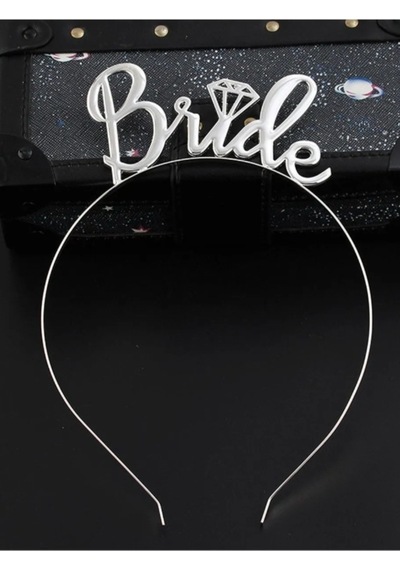 Bride Yazılı Bekarlığa Veda Partisi Metal Gelin Tacı Bride Taç 18.5 Cm X 13.5 Cm