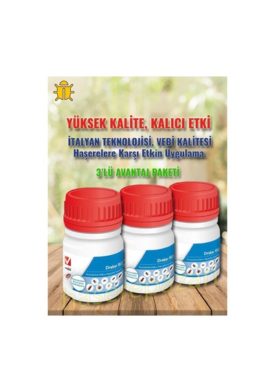 Draker 10,2 Cs 3 Aktifli Genel Haşere İlacı 3'lü Avantaj Paketi