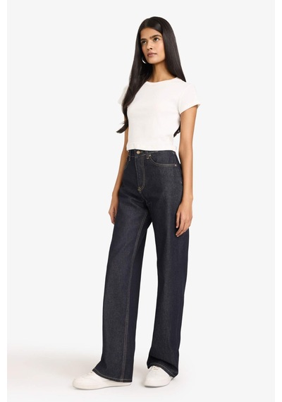 Defacto Straight Wide Fit Yüksek Bel Geniş Bol Paça Uzun Jean Pantolon D5123ax26spnm82 Mavi-nm82 Defacto Straight Wide Fit Yüksek Bel Geniş Bol Paça Uzun Jean Pantolon D5123ax26spnm82 Mavi-nm82
