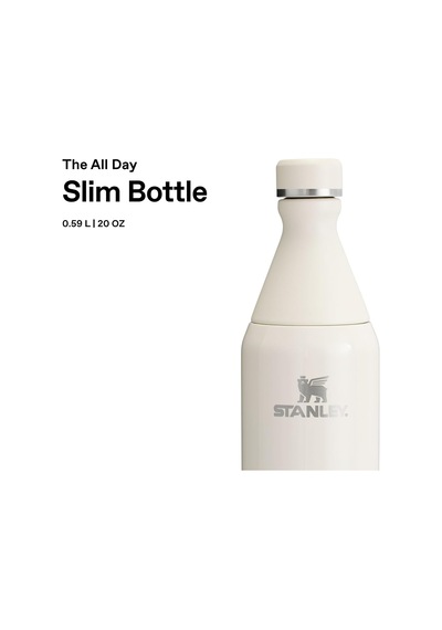 All Day Slim Soğuk Su Termosu 0.60 Litre - Krem Paslanmaz Çelik Çok Renkli