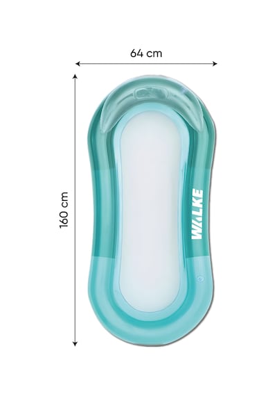 Walke Aqua Mesh Fileli Şişme Deniz Yatağı 160x64 Cm Baş Destekli Havuz Ve Deniz Yatağı 14101 Turkuaz