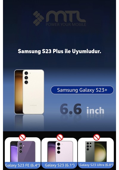 Samsung S23 Plus Şeffaf Magsafe Kılıf Mtl Safe