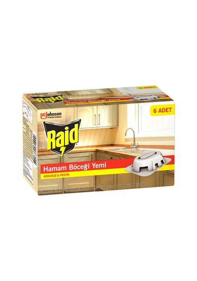 Raid Böcek Yemi 50 G - Hamam Böceklerine Karşı Etkili Pratik Çözüm Tarı