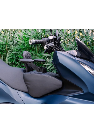 HONDA PCX Motosiklet Çocuk Koltuğu, Deri, Kollu, 4-8 Yaş Arası, Emniyet Kemerli