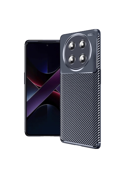 Magic 7 Lite Kılıf Auto Focus Karbon Kapak - Lacivert Çok Renkli