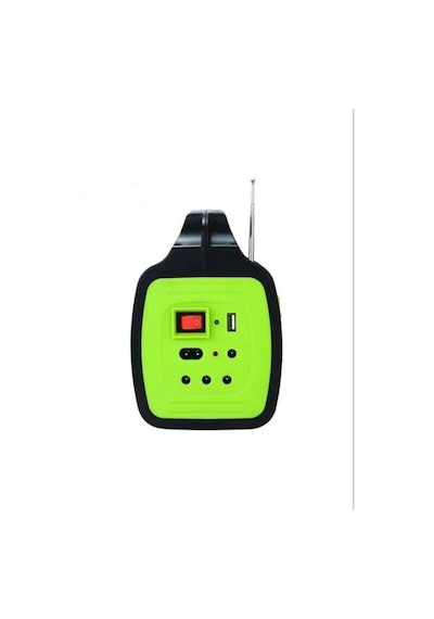 Powerdex Pd-9090 Cob Ledli Solar Şarjlı El Feneri Yeşil - Siyah