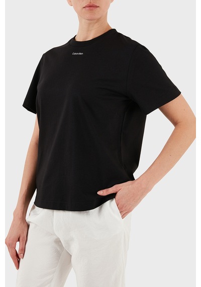 Calvin Klein Bayan T Shirt Lv147c857g Ub1 Siyah SIYAH