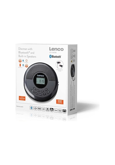 Lenco Cd-340 Dahili Hoparlörlü, Bluetooth Cd Çalar Siyah
