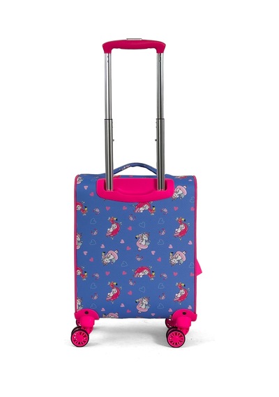 Konjabags Çocuk Karakterli 4 Tekerlekli Valiz, Eğlenceli Seyahat Arkadaşı - Flamingo Unicorn Flamingo Unicorn