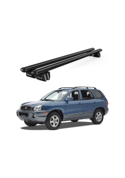Pençe Hyundai Santa Fe 2000-2006 Uyumlu Siyah Ara Atkı Port Bagaj Tavan Barı