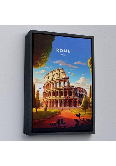 Miyrem^ Canvas Serie Roma İtalya Kolezyum Tablo-7701