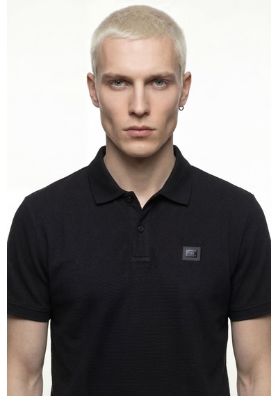 Loft Lf2040891 Erkek Polo Yaka T-shirt Siyah