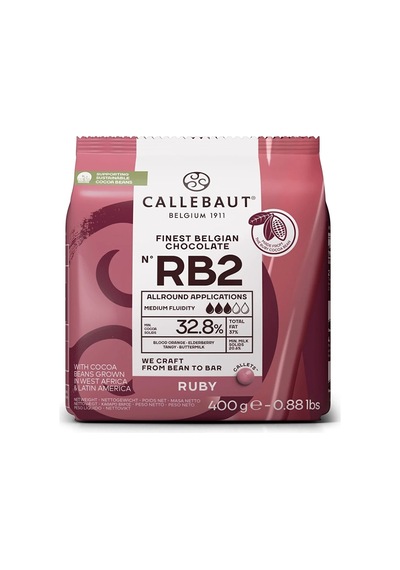 Callebaut Ruby Drop Çikolata 400 Gr