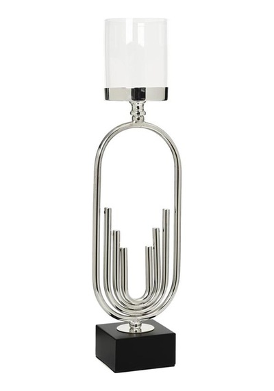 Vitale Elips Şamdan Silver 14,5 10,5 53 Cm Çok Renkli