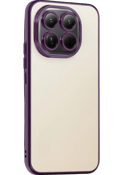 Xiaomi Mi 15 Razer Lensli Silikon - Mor Düz Renkli