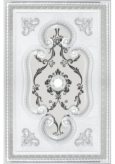 Decogold Dikdörgen 60 90 Gümüş Saray Tavan