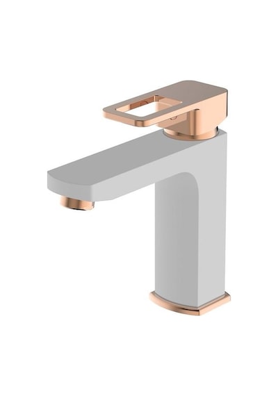 Bien Salvo Plus Colours Lavabo Bataryası Beyaz - Rose Gold