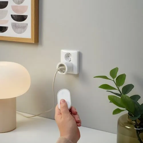 Ikea Grillplats Akıllı Priz Beyaz - Uzaktan Kumandalı Ve Bilresa Kumanda Seti -