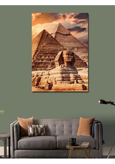 Kanvas Tablo Eski Mısır Ve Piramitler 70cmx100cm