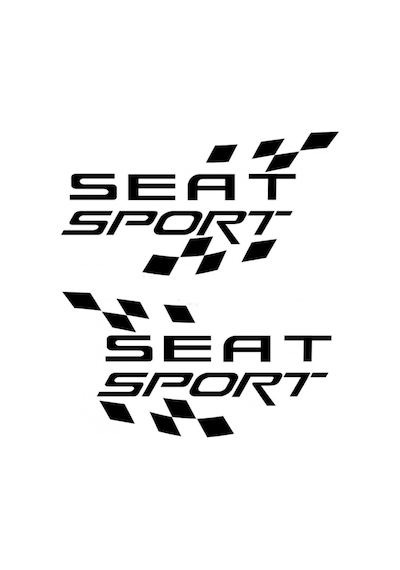 Seat Sport Araba Sticker Yapıştırma 2 Adet