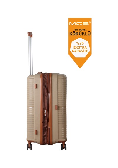Mçs Group V379 Aura Y.üretim Pp Valiz Şampanya/kahve