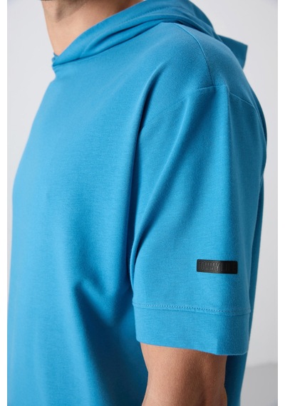 Tommy Life Petrol Mavi Pamuklu Kalın Yumuşak Dokulu Oversize Fit Basic Erkek T-shirt - 88352 Petrol Mavi Tommy Life Petrol Mavi Pamuklu Kalın Yumuşak Dokulu Oversize Fit Basic Erkek T-shirt - 88352 Petrol Mavi