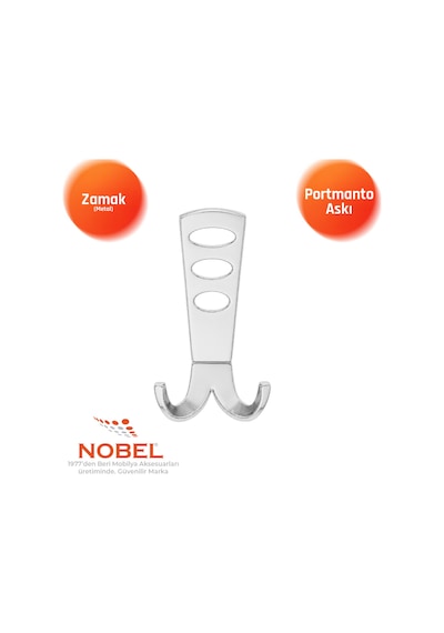 Seylan Portmanto Askısı, Metal Vestiyer Askısı, 110 Gr, Dolap Ve Duvar Askılığı, Krom Vidalı