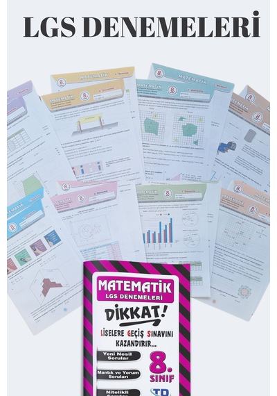 8.sınıf Lgs Tüm Dersler Dikkat Denemeleri Kitap Seti 960 Soru