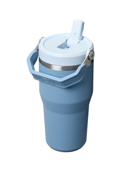 Pipetli Termos Bardak, 0,60 Litre Kapasite İle Sıcak İçecekler Açık Beyaz