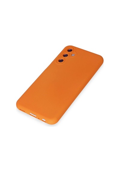 Samsung Galaxy Uyumlu M14 5g Kılıf Nano İçi Kadife Silikon - Turuncu İtdark35290