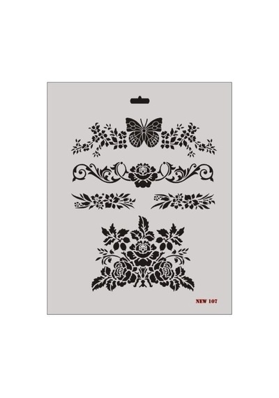 Mey İthalat Rich New Seri N-107 Stencil 35x25 Cm Belirtilmemiş