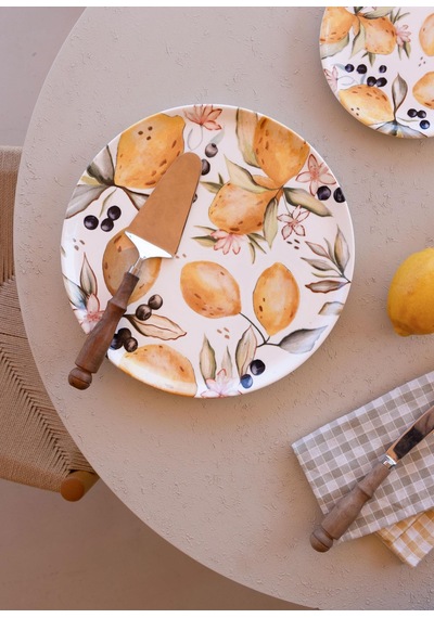 The Mia Limoncello Servis Tabağı 30 Cm Renkli