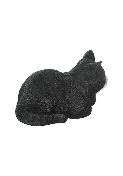 Ltd Geschenk Statue Schlafende Katze Schwarz Weiß