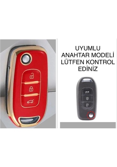 Renault Uyumlu CLİO 5 MEGANE 4 CAPTUR KADJAR ANAHTAR KORUMA KILIF