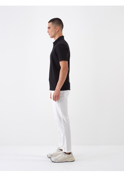 Xint Siyah Pamuk Dokulu Slim Fit Tişört 502207