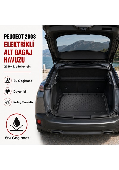 Peugeot 2008 Elektrikli 2019 Sonrası Alt Bagaj Havuzu