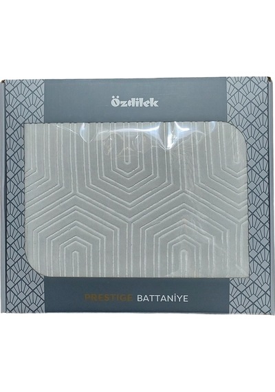 Özdilek Prestige Embos Tek Kişilik Battaniye 155x220 -gri Yeni Gri