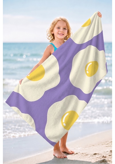 Yumurta Desenli Modern Plaj Havlusu - Minimalist Mor Sarı Havuz Deniz Hızlı Kuruyan Mikrofiber Havlu Yağmur Kıyısı Yumurta Desenli Modern Plaj Havlusu - Minimalist Mor Sarı Havuz Deniz Hızlı Kuruyan Mikrofiber Havlu Yağmur Kıyısı