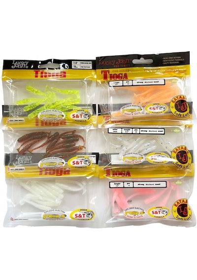 Lucky John Tioga 2'' 5.08 CM Silikon Yem 10 Adet