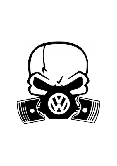 Piston Vw Volkswagen Kuru Kafa Oto Sticker Araba Yapıştırma