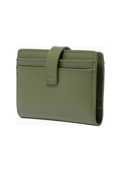 Kurt Geiger Shoreditch Card Holder, Lüks Deri Kartlık, Sınırlı Üretim Yeşil
