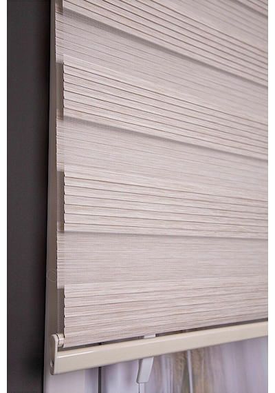 Oba Perde Bambu Pileli Zebra Perde Beyaz 100 x 190