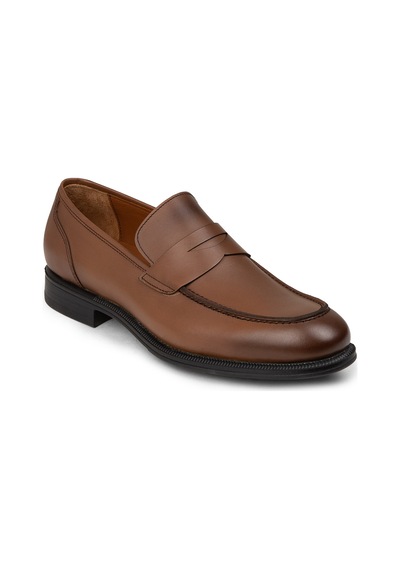 Deery Erkek Hakiki Deri Taba Renk Klasik Loafer Ayakkabı - 01995mtbac01 Taba